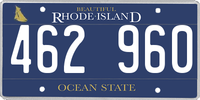 RI license plate 462960
