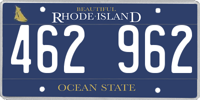 RI license plate 462962