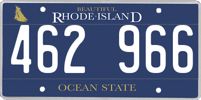 RI license plate 462966