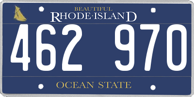 RI license plate 462970