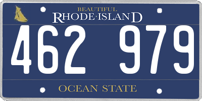 RI license plate 462979