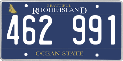 RI license plate 462991