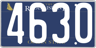 RI license plate 4630