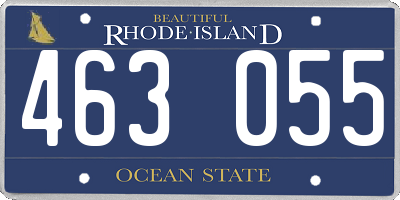 RI license plate 463055