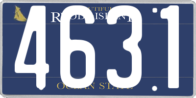 RI license plate 4631