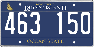 RI license plate 463150