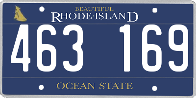 RI license plate 463169