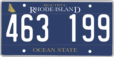 RI license plate 463199