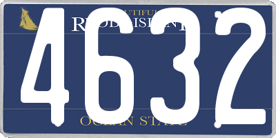 RI license plate 4632