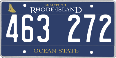 RI license plate 463272