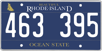 RI license plate 463395