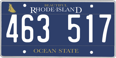 RI license plate 463517