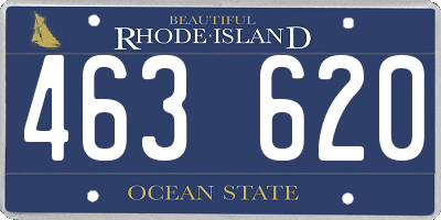 RI license plate 463620
