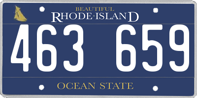 RI license plate 463659