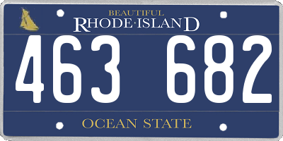 RI license plate 463682