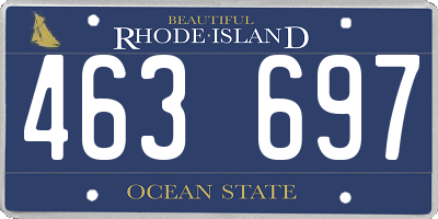RI license plate 463697