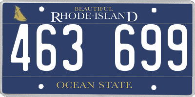 RI license plate 463699