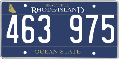 RI license plate 463975