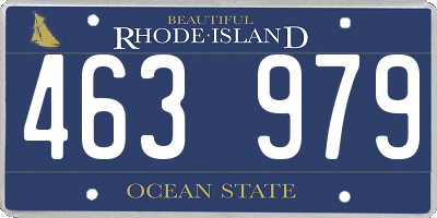 RI license plate 463979