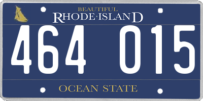 RI license plate 464015