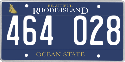 RI license plate 464028