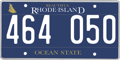 RI license plate 464050