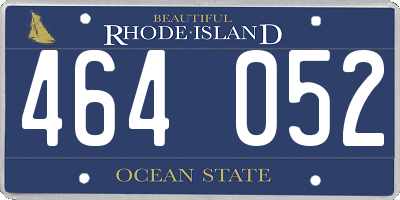 RI license plate 464052