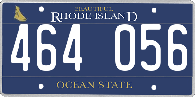 RI license plate 464056