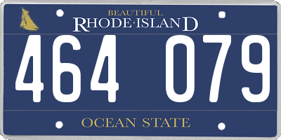RI license plate 464079