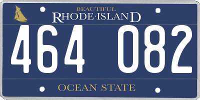 RI license plate 464082