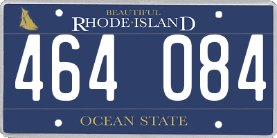 RI license plate 464084