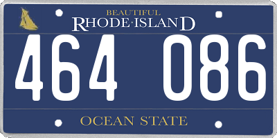 RI license plate 464086