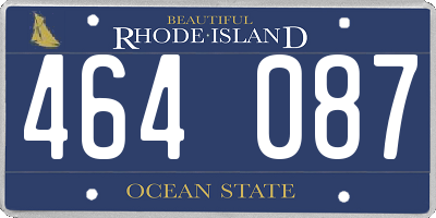 RI license plate 464087
