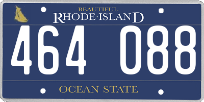 RI license plate 464088