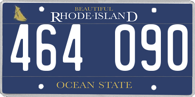 RI license plate 464090