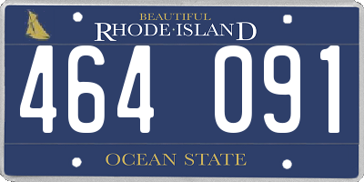 RI license plate 464091