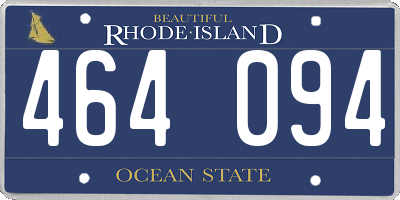 RI license plate 464094