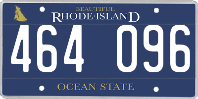 RI license plate 464096