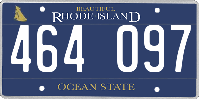 RI license plate 464097