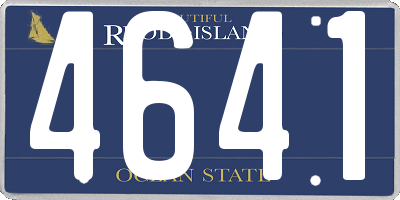 RI license plate 4641