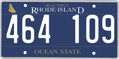 RI license plate 464109
