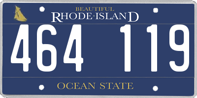 RI license plate 464119