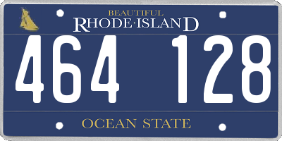 RI license plate 464128