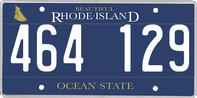 RI license plate 464129