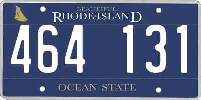 RI license plate 464131