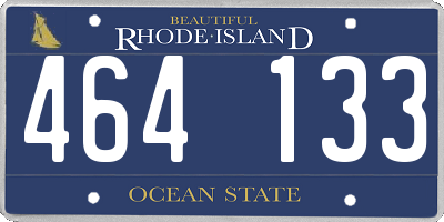 RI license plate 464133