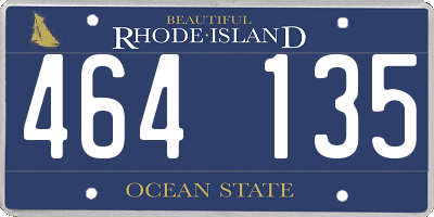 RI license plate 464135