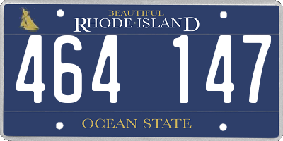 RI license plate 464147