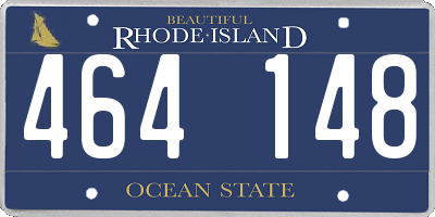 RI license plate 464148