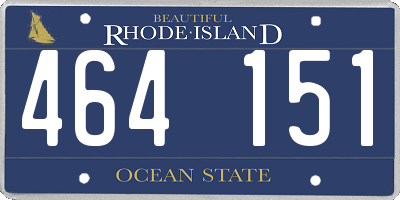 RI license plate 464151